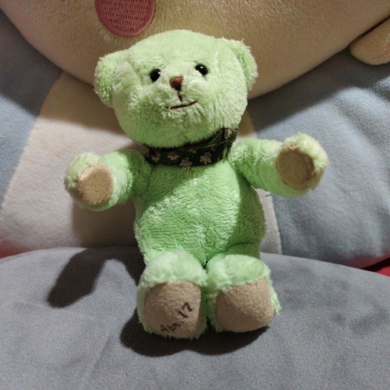 boneka teddy magnet hijau 17 april ori