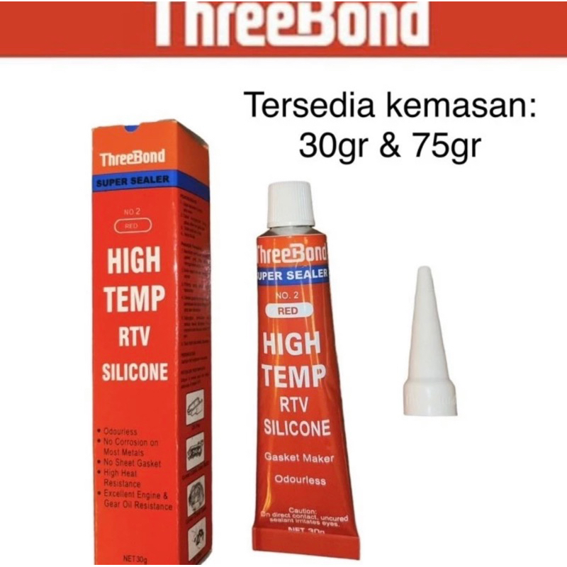 THREEBOND 75gr Red Higt temp RTV
