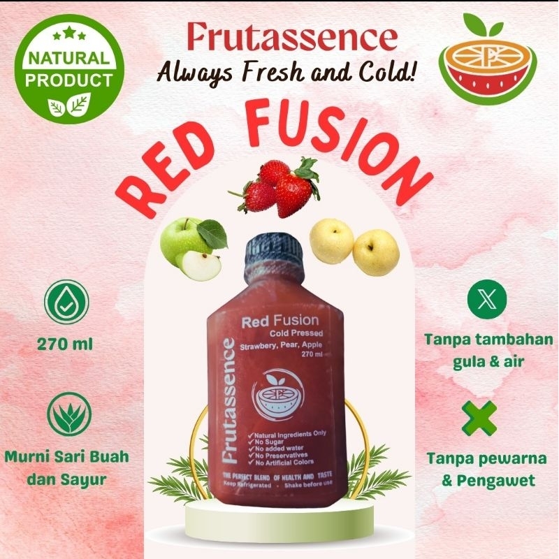 

Red Fusion - Strawbery, Apel, Pear.