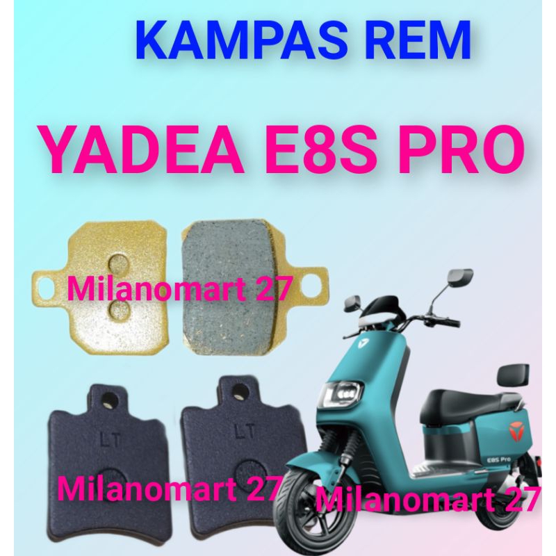 kampas rem yadea E8S pro kampas rem cakram motor listrik YADEA E8S PRO