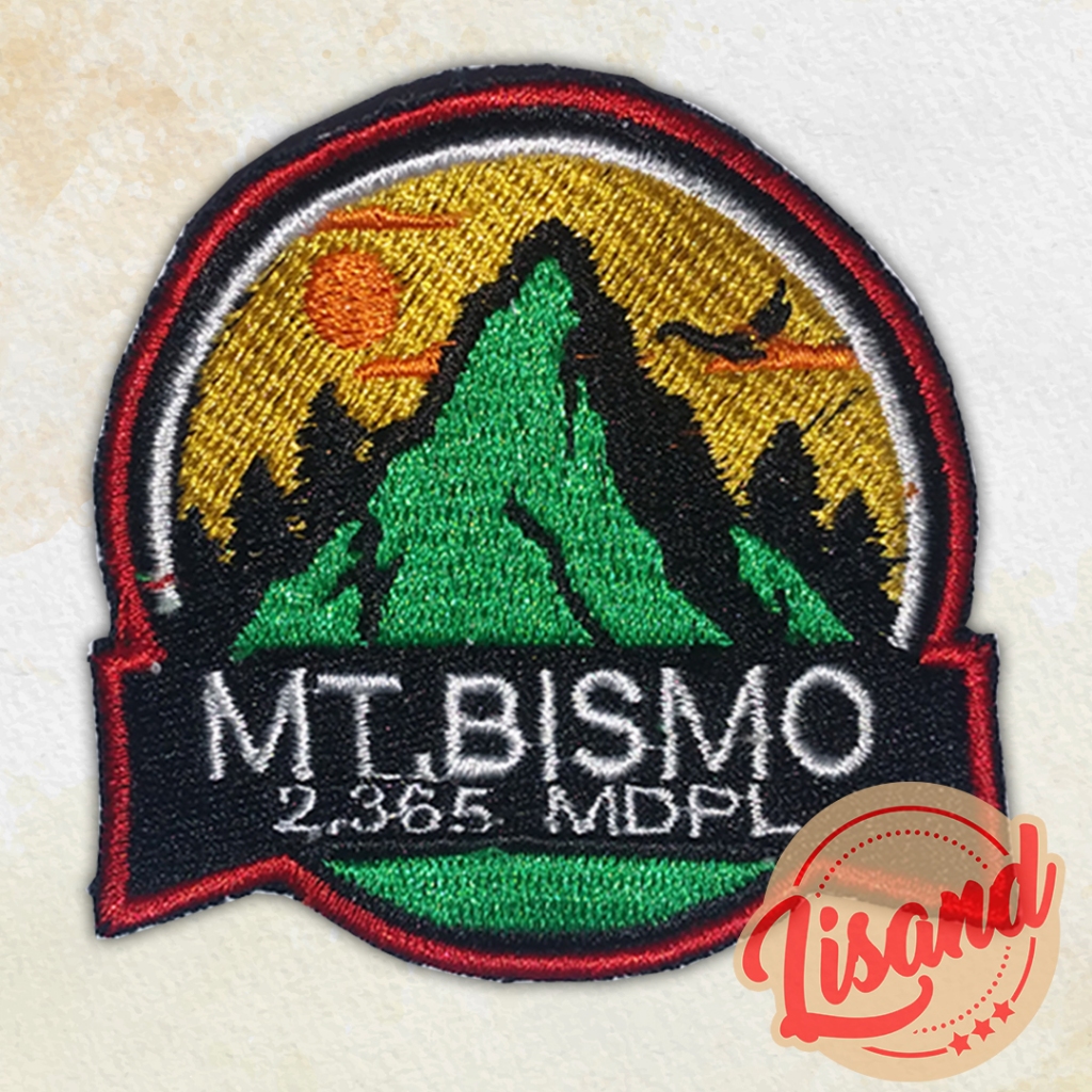 Patch Emblem Bordir Gunung Bismo