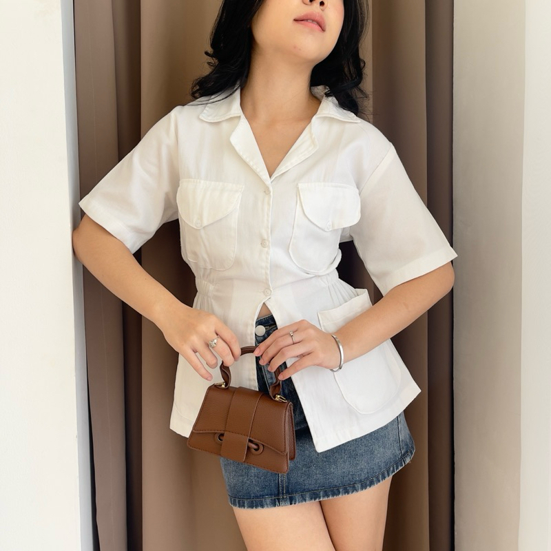 [Shylo] Vivi Slit Shirt