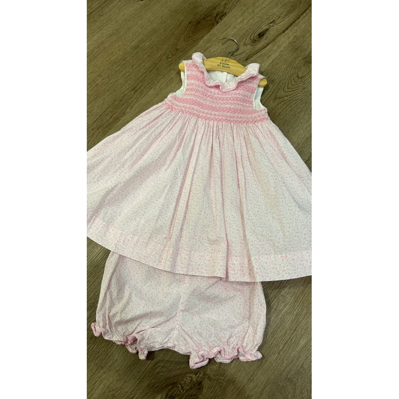 READY STOCK Rachel Riley Pink Flower Dress anak dress bayi bukan sarah louise annafie dondolo darcy&