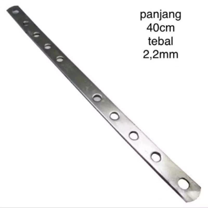 plat besi motor / penggaris besi tebal motor