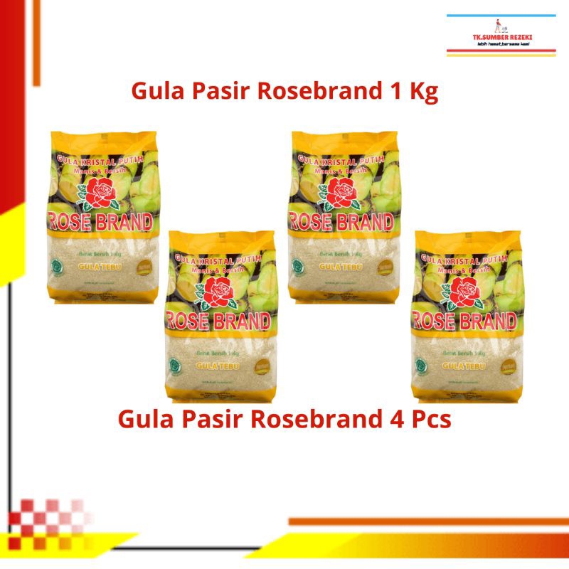 

[PAKET HEMAT ISI 4] Gula Pasir Rosebrand Gula Tebu 1 Kg PROMO MURAH/ Rosebrand Gula Pasir Gula Tebu 1 Kg PROMO MURAH