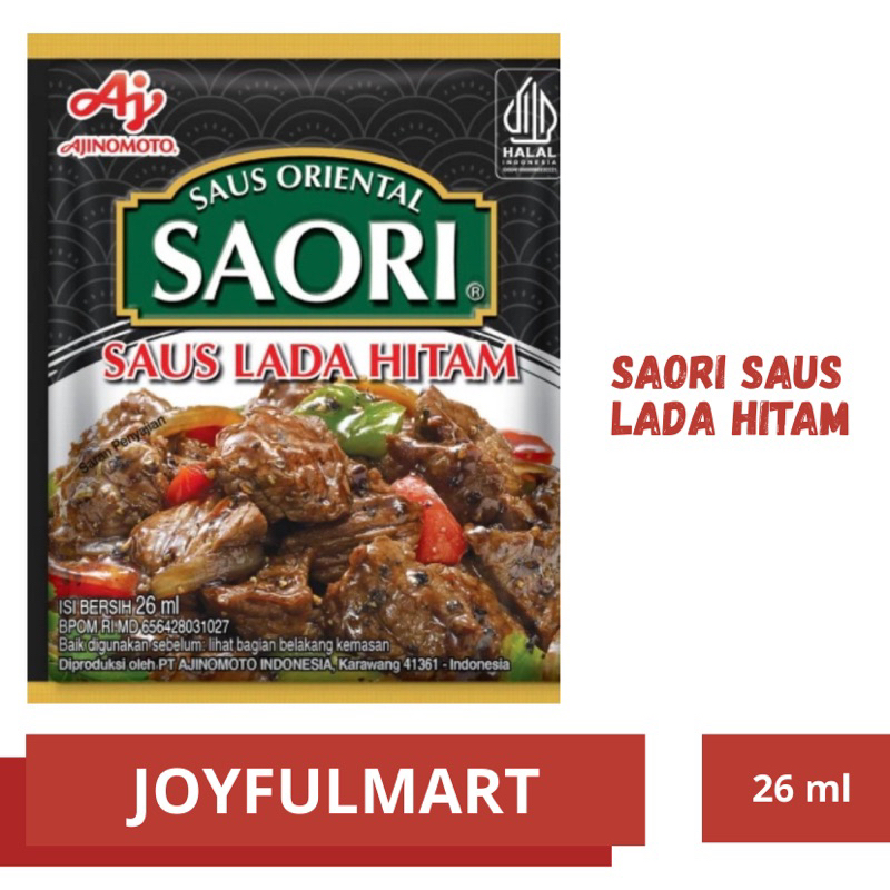 

Saori saus lada hitam 26 ml /pcs