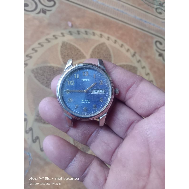 jam tangan bekas TIMEX INDIGLO DIAL BLUE