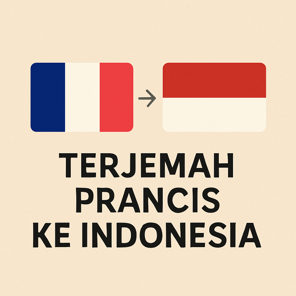 

(PID003) Terjemah French ke Indonesia