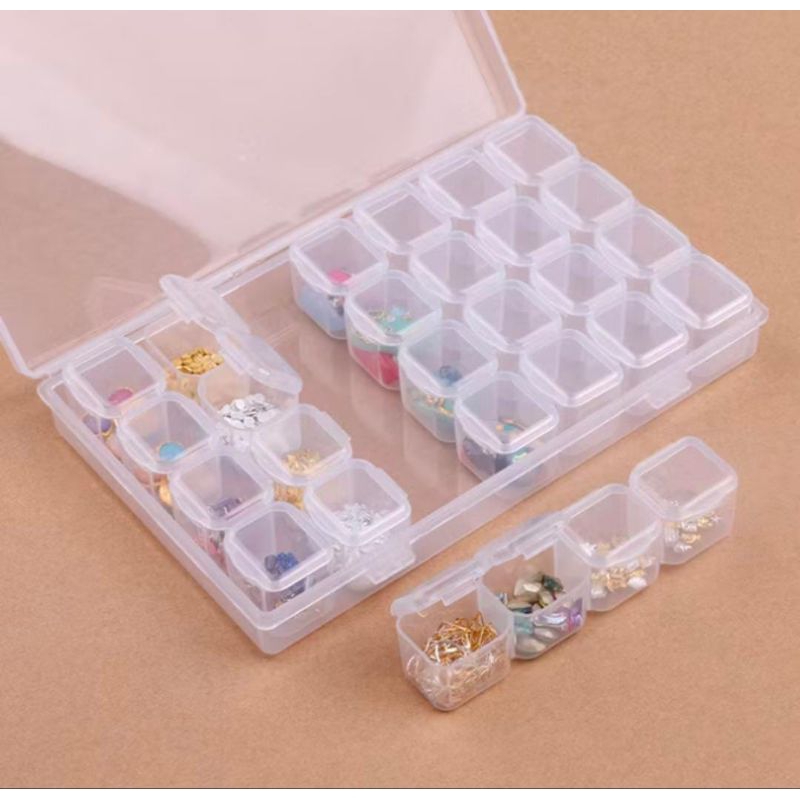 Tempat Penyimpanan Aksesoris Box Storage 28 Sekat Kotak Plastik 28 Sekat