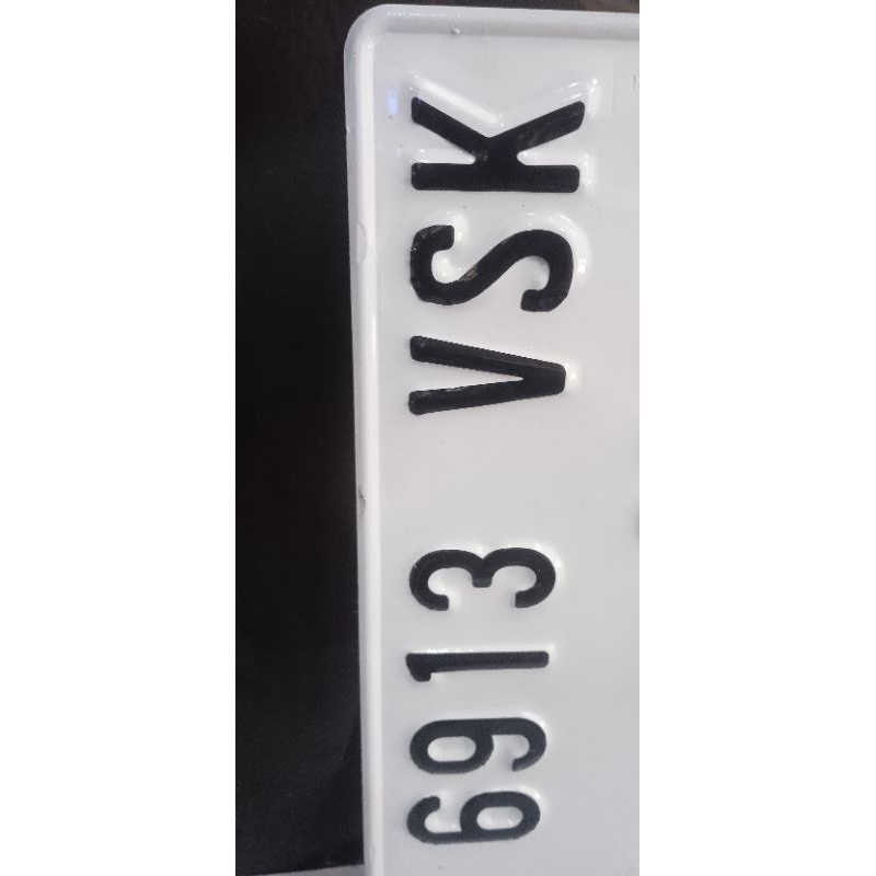 PLAT NOMOR MOTOR STANDAR SAMSAT FONT LAMA/BARU