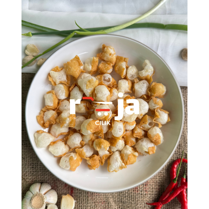 

Batagor / Gurilem Kering Enak Topping Seblak - Bakso Aci - Bakso Cuangki Ukuran 1 Kg