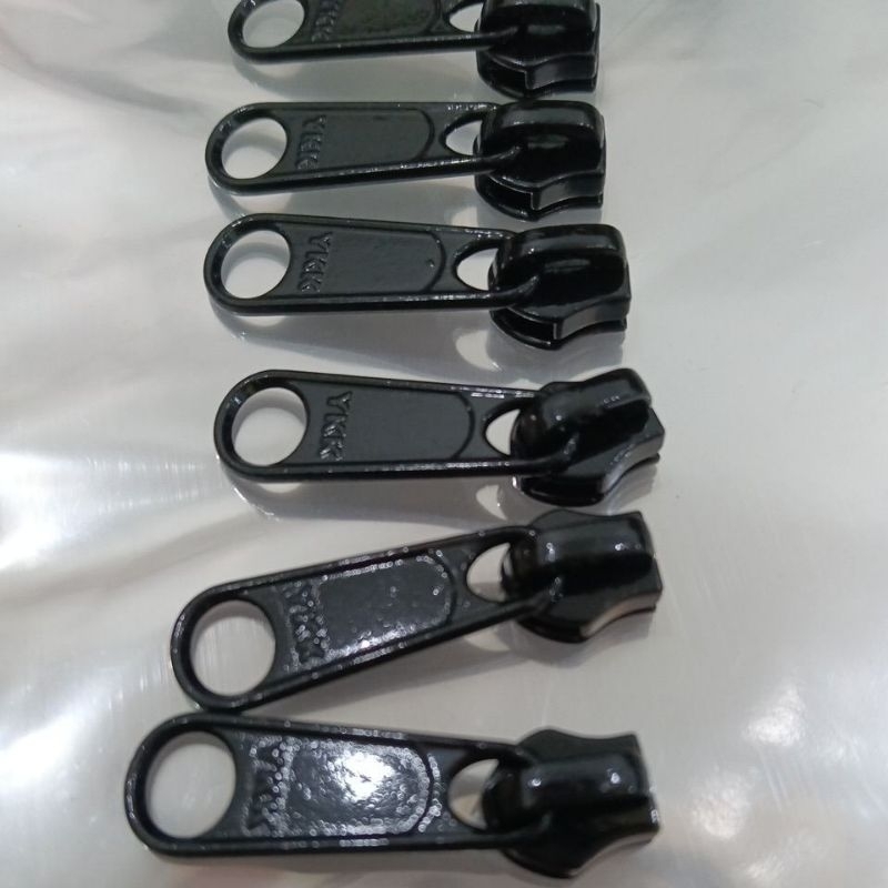 kepala resleting tas ykk no 5 HITAM kepala resleting tas meteran