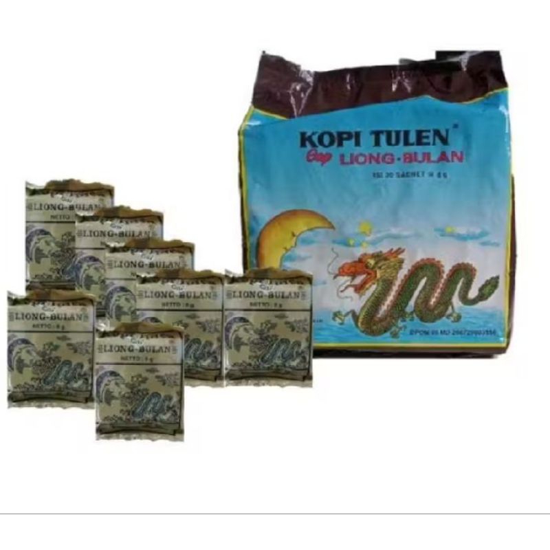 

kopi LIONG BULAN TANPA GULA isi 8 gram x 30 sachet(liong mini)