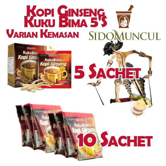 

Kopi Ginseng Kuku Bima Varian kemasan Minuman Hangat Menyegarkan Badan