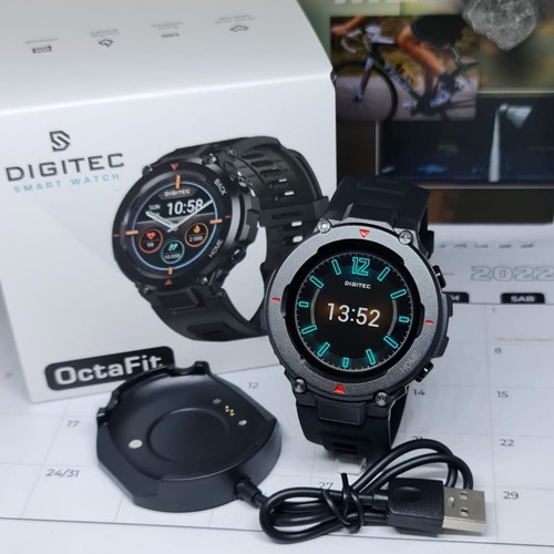 Jam tangan pria smartwatch digitec octafit smart watch octafit