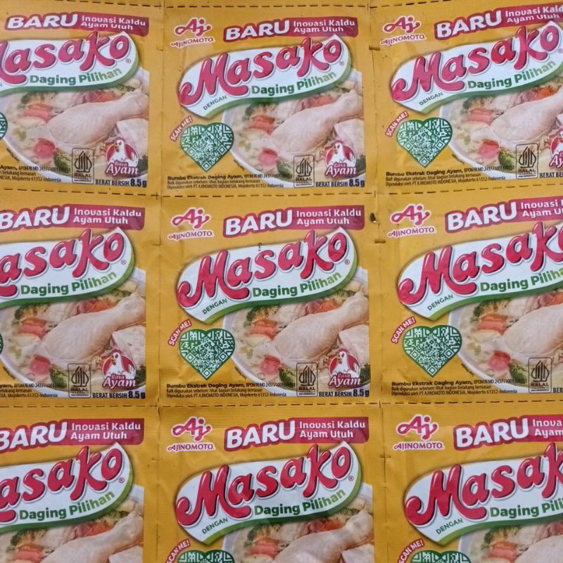 

Masako Rasa Ayam 8,5 gram kemasan sachet