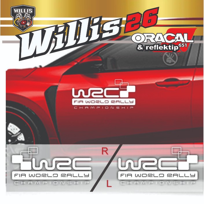 stiker wrc rally championship terbaru