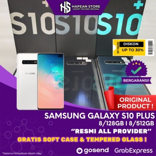 SEIN Samsung Galaxy S10 Plus / S10+ 8/128GB 8/512GB 12/1TB Second Fullset Resmi
