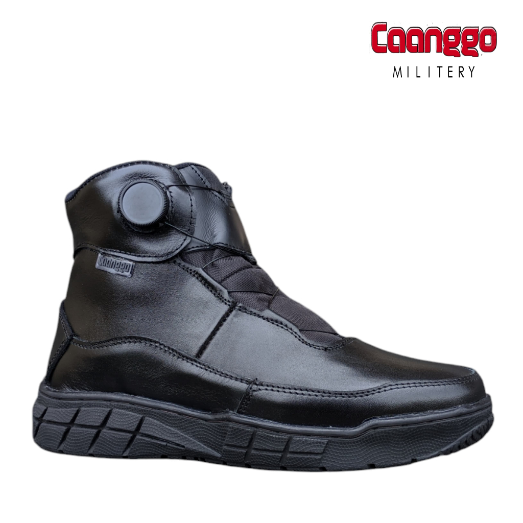 Sepatu PDL PDH Angkle Boots Tali Putar Bahan Full Kulit Asli Original / Sepatu PDL Tali Putar