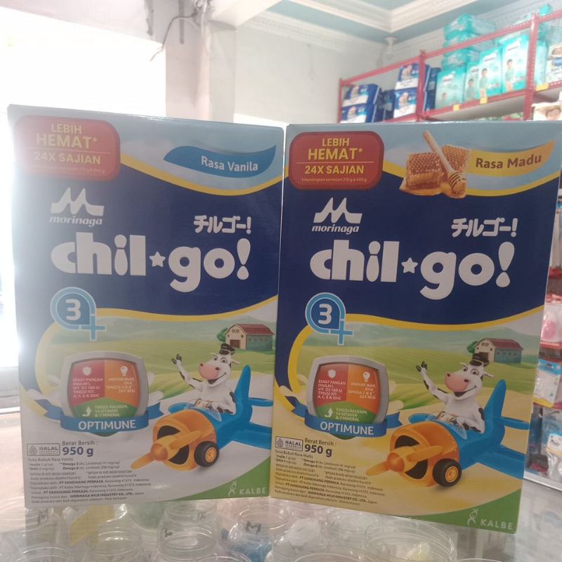 

MORINAGA CHILGO 3+(VANILA&MADU) 950GR TANPA POTONG TUTUP ATAS