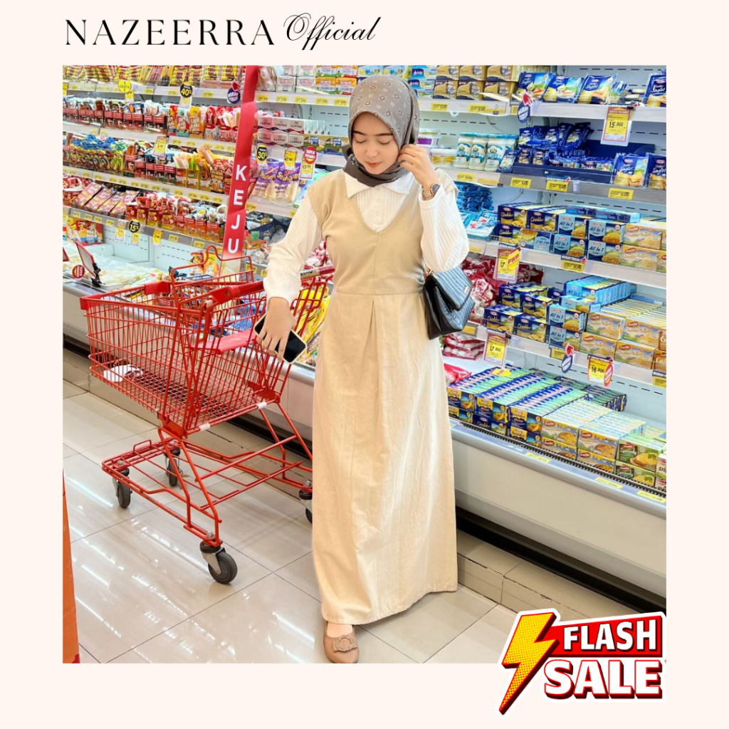 Yubin Overall Polos Wanita Jumbo Korean Style - Dress Mayung XL-XXXL