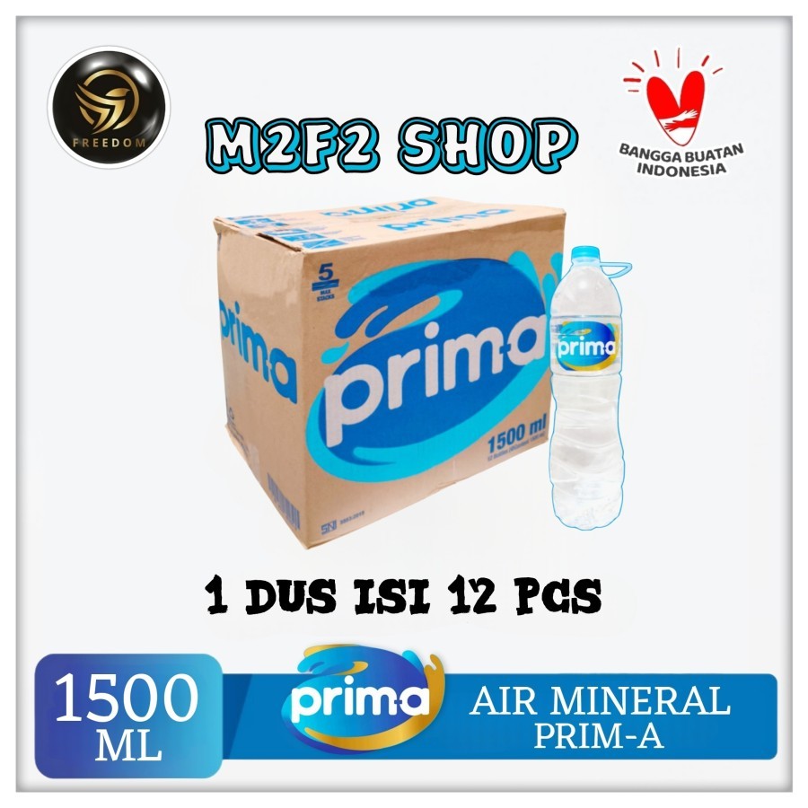 

Air Mineral Prima Botol Besar Plastik Pet - 1500 ml (Kemasan Karton)