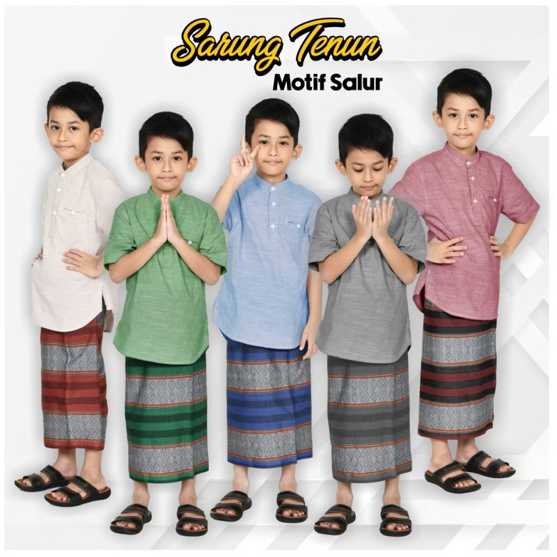 Sarung Instan Anak Laki laki - Sarung Jadi Anak Kecil Sarung Celana