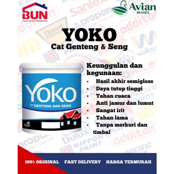 Cat Genteng YOKO 4KG - 77 METAL