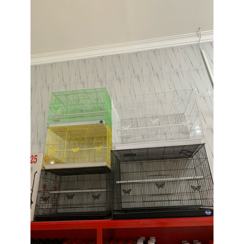 KURUNG BURUNG BESAR & KECIL KANDANG BESI UNTUK BURUNG SANGKAR BURUNG BAHAN BESI ORIGINAL