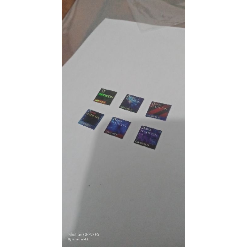 

stiker amd radeon graphics rare series hologram 2025