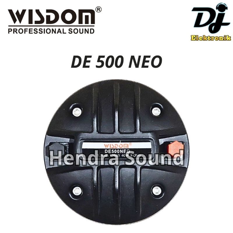 WISDOM ● DE 500 NEO / DE500 NEO - Speaker Tweeter / Driver