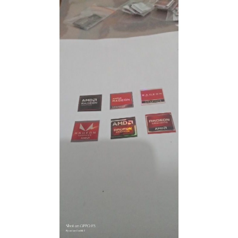 

stiker amd radeon graphics standard series hologram 2025