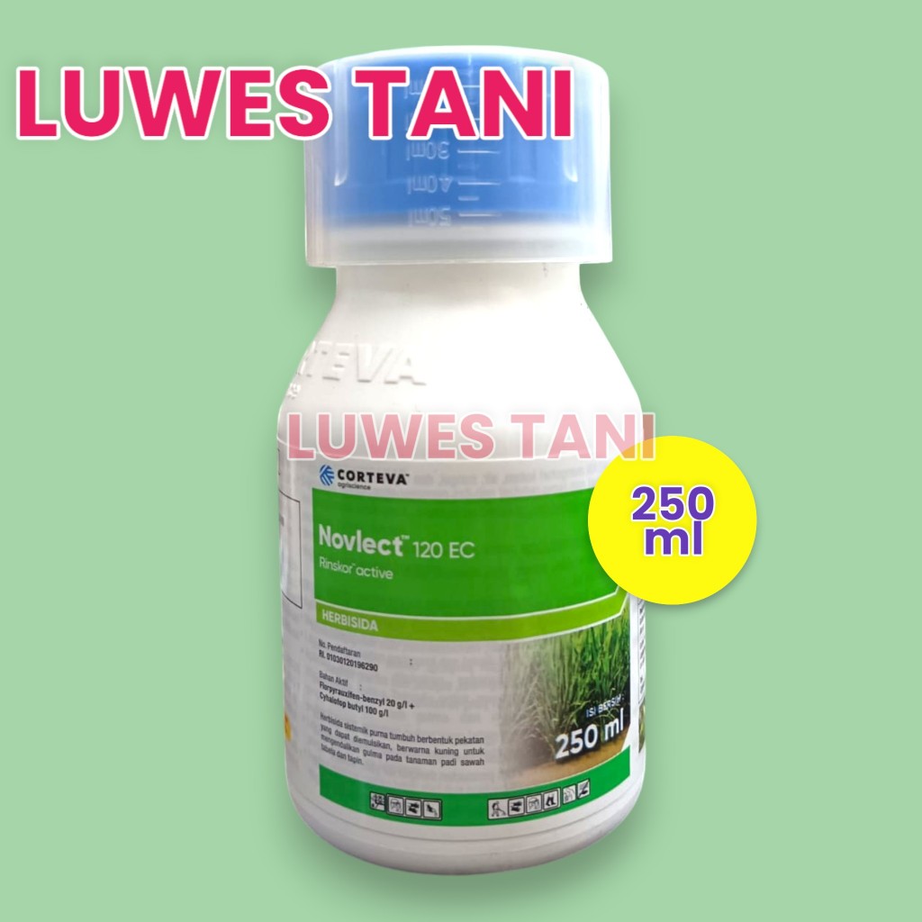 Novlect (250ml) herbisida selektif untuk padi Novlect dengan ukuran 250 ml.
