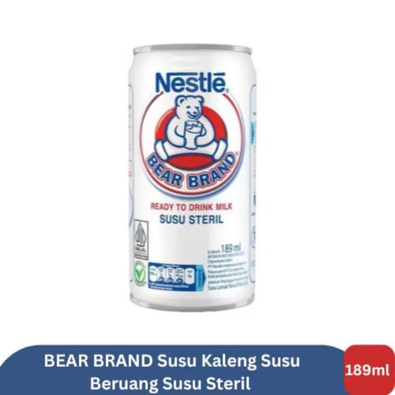 

1 pcs susu bear brand susu kaleng 189 ml