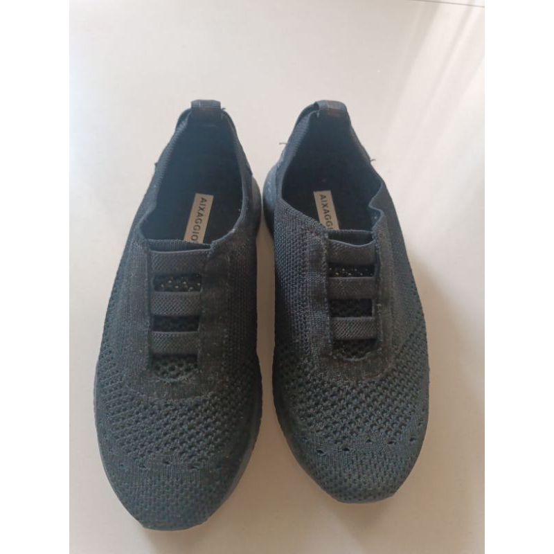 sepatu sekolah hitam anak aixaggio 31