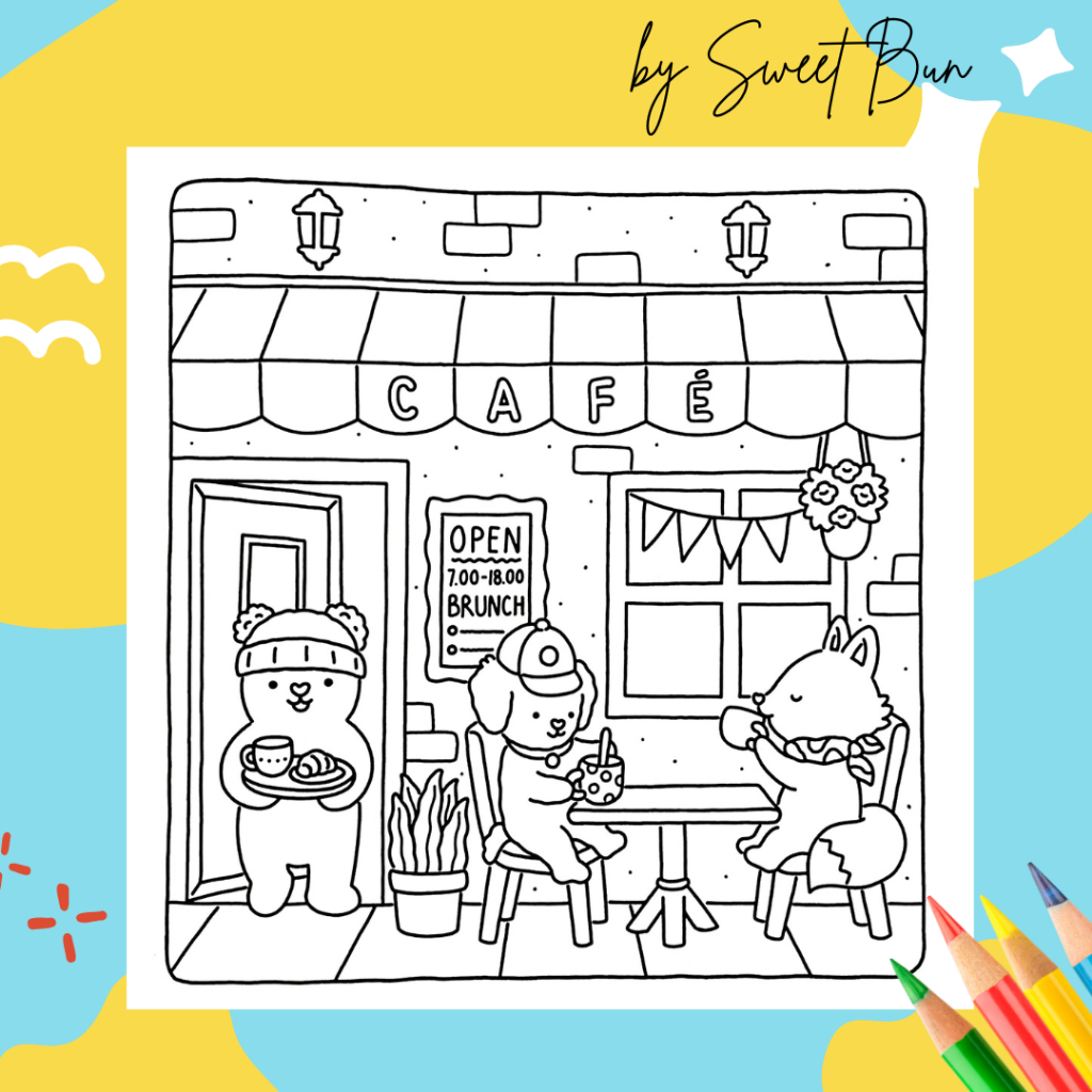 

[Whispers] Buku Mewarnai Anak Remaja Dewasa - Fuzzy Hygge Coloring Book