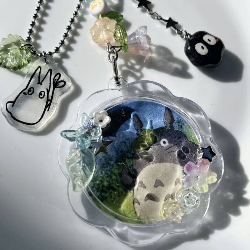 Ghibli Inspired Keychains by Bondarie | Handmade clay keychain, ganci totoro ponyo spirited away kao