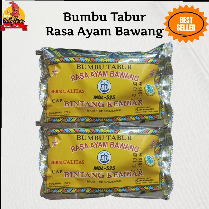 

Bumbu Tabur Atom Rasa Ayam Bawang Cap 3 Bintang 250 gram/Bumbu Atom Rasa Ayam Bawang 250 gram