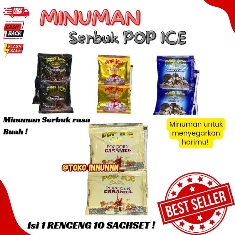 

POP ICE 25gr ISI 1 RENCENG 10 SACHET MINUMAN BUBUK SIMPLE
