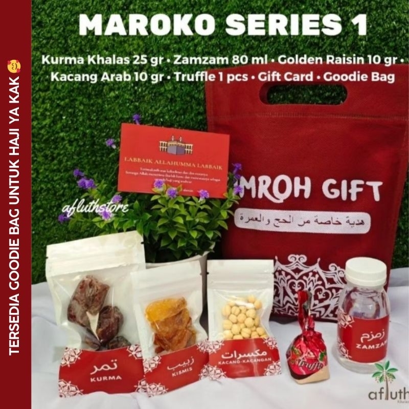 

[Afluth Store] Maroko Series / Goodie Bag Haji Umroh / Oleh oleh umroh / Souvenir Haji Umroh / Gift Hajj and Umroh / Paket Oleh-oleh Haji dan Umroh / Oleh Oleh Tanah Suci