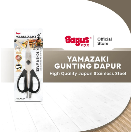 Bagus Yamazaki Gunting Dapur Serbaguna Stainless Steel Kitchen Ware - Dapat Memotong Daging, Members