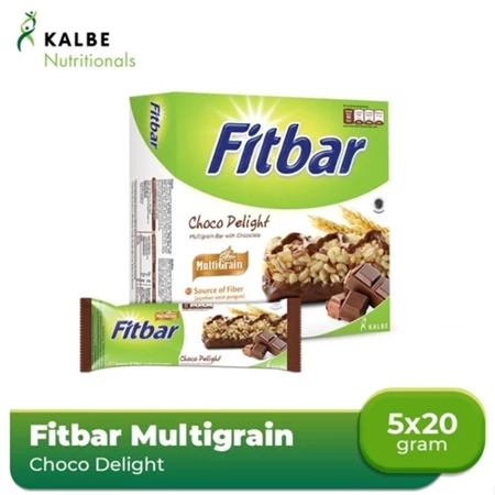 

Fitbar Coklat Box 5X20Gr Cemilan Diet Sehat Multigrain Kaya Kalsium Rasa Coklat