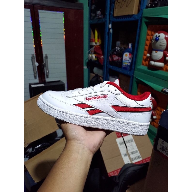 REEBOK CLUB C REVENGE WHITE/VECTOR RED ORIGINAL [100033713]