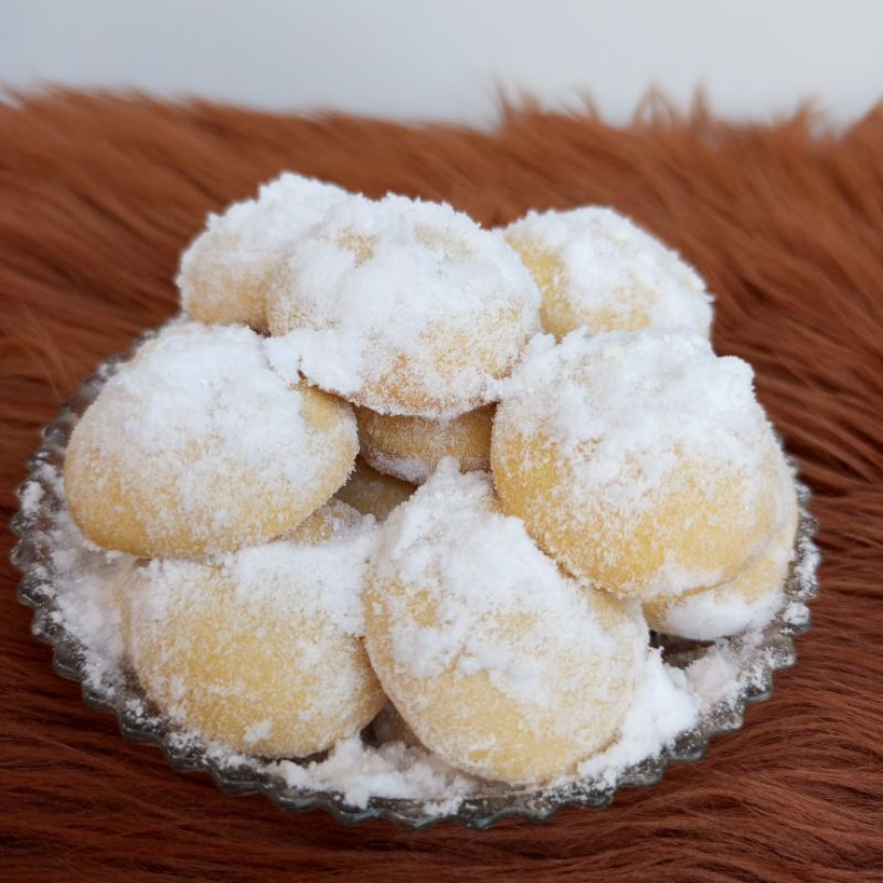 

Snowball Cookies Enak Kemas Toples Tabung
