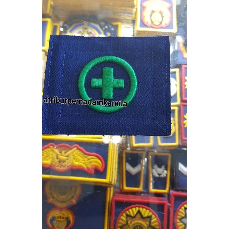 bordir brevet MFR PDL lapangan pemadam damkar running tanpa lis pinggir