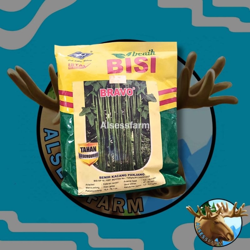 Benih bibit kacang panjang BRAVO 500 gram Pt BISI