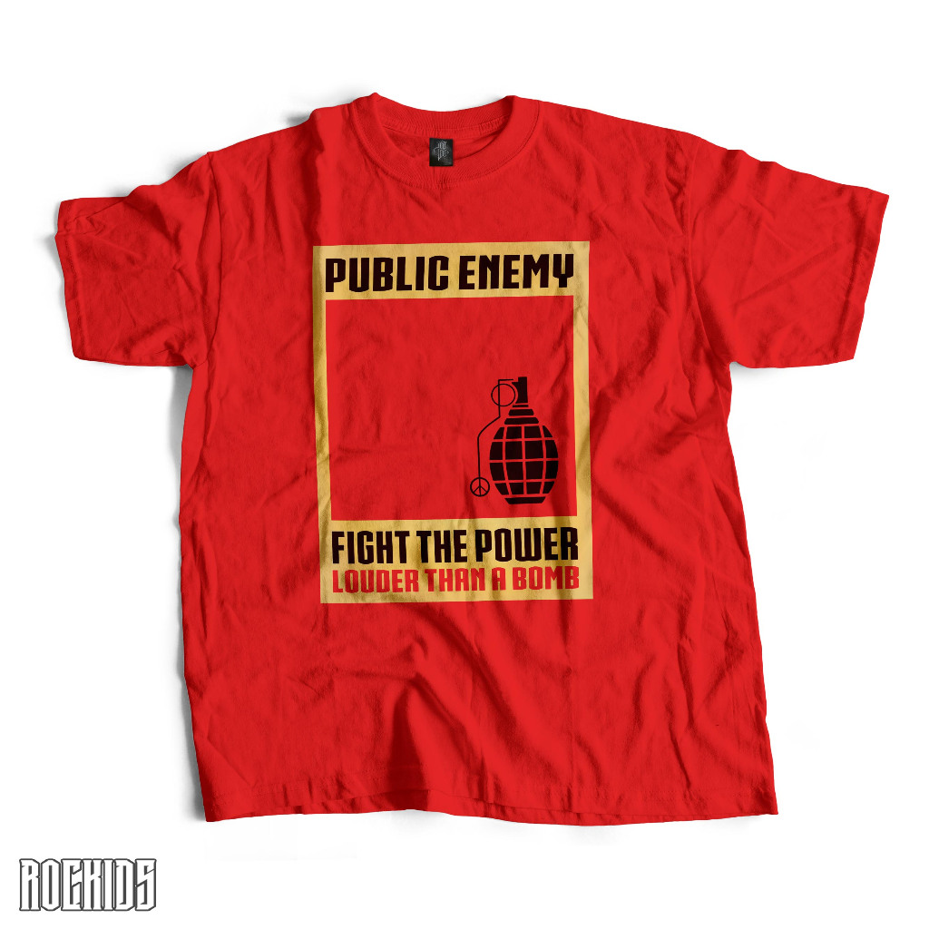 ROCKIDS - PUBLIC ENEMY - TSHIRT - TEES - KAOS BAND - KAOS BAND PUBLIC ENEMY - KAOS PUBLIC ENEMY