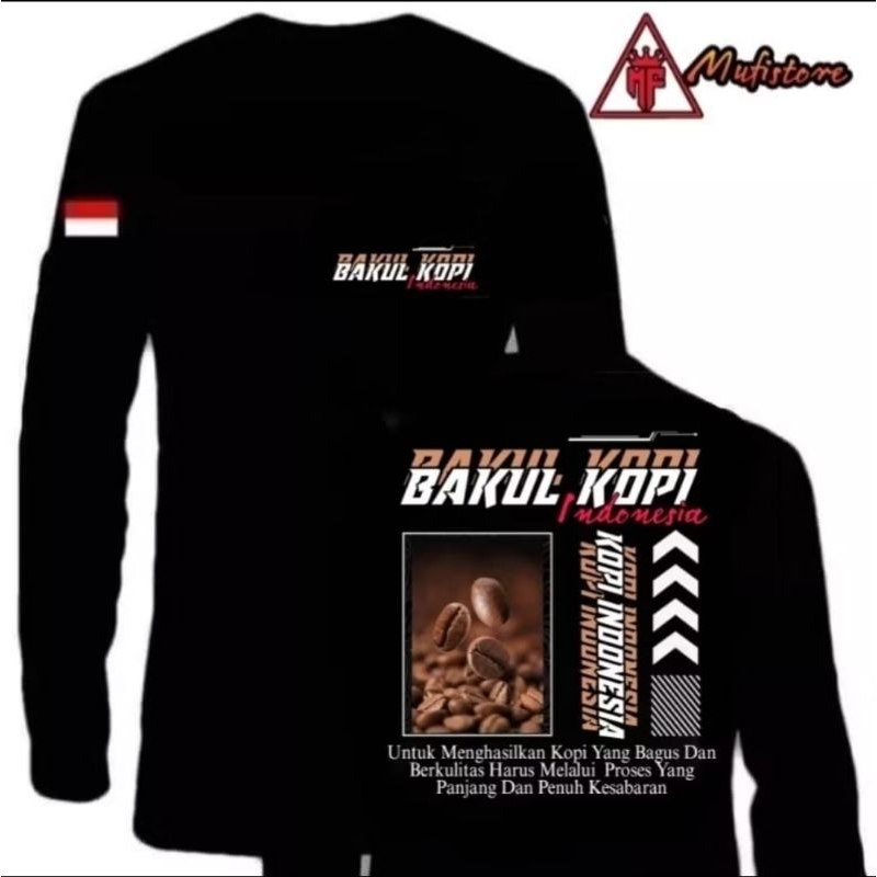 KAOS LENGAN PANJANG TEMA BAKUL KOPI