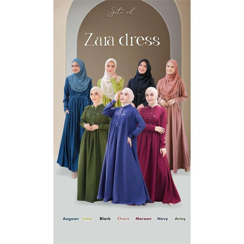 Zara Dress/sita.id Gamis Dress Bumil Busui Friendly