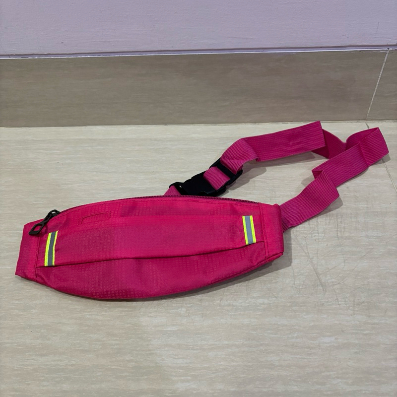 Women Sports Waist Bag Pink Waterproof - Tas Pinggang Olahraga Wanita